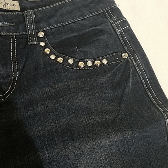 Earl jean rhinestone capris F14 - Picture 2 of 6